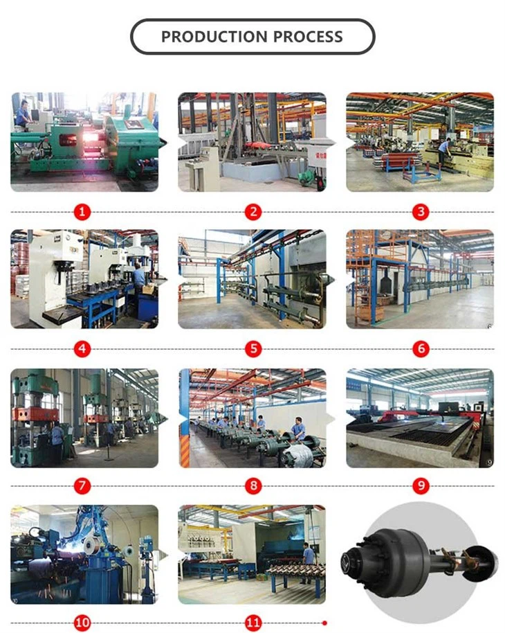 Jinsheng Inboard Drum Lightweight Axle For Semi Trailer